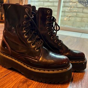Jadon Docs Dr Martens Cherry Arcadia Platform Sz 9
